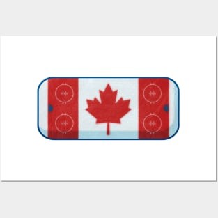 Hockey Rink Flag Posters and Art